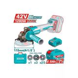 Total 42V Akülü Tașlama Kömürsüz Motor Li-İon Çift Akülü Taglı4128112e