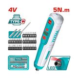 Total 4V Darbeli Şarjlı Vidalama Yüksek Tork ve Ergonomik Tasarım ile Profesyonel Kullanıma Uygun