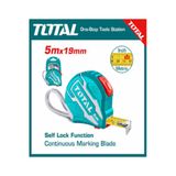 Total 5 Metre 19 Mm Şerit Metre Fren Mekanizmalı