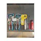 TOTAL 6 Parça Usta Seti 180 Mm Pense 160 Mm Yan Keski İzeltaş Set Yüksek Kalite, TOTAL6USTA