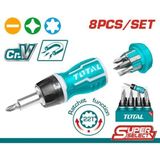 Total 8 Parça Cırcırlı Bits Uçlu Tornavida