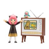 Total Anime Anya Forger - Değiştirilebilir Ön Paneller, Alternatif Eller, Oyuncak Ayı ve TV Seti ile 6,5 İnç Ölçekli Figür