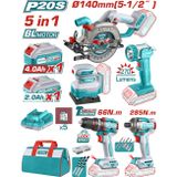 Total Avantaj Set - Daire Testere, Zimpara, Dabeli Vidalama