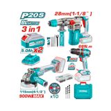 TOTAL AVANTAJ SET - KIRICI DELİCİ, MATKAP, TAŞLAMA