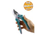 TOTAL Bağ Makas Bahçe Bitki Çiçek Gül Ağaç Üzüm Filiz Çubuk Çıbık Dal Budama Kesme Bıçkı Makası 220 mm 24976