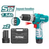 Total Çift Akülü Darbeli Vidalama Matkap 12 V Li-On 1500 Mah Tıdlı1232e