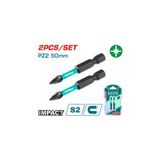 TOTAL Darbeli PZ2x50 Bits Ucu 2'li Paket Yüksek Kalite TACIM71PZ250 NMS HIRDAVAT