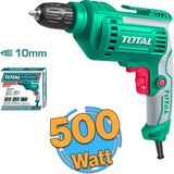 TOTAL Darbesiz Matkap 500 W TD2051026-2 Metal Beton Ahşap Kömürlü Delme Kırıcı Delici