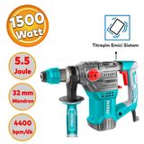 Total Kırıcı Delici 4 Kg Darbeli Matkap 1500 W Metal Beton Ahşap Elektropnömatik Delme Hilti