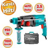 Total Kirici Delici Darbeli Matkap 950 W Metal Beton Ahsap Elektropnomatik Delme Kirma Hilti