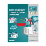 TOTAL Lı-Ion Akülü Boya Tabancası 20V 2.0 Ah NMS HIRDAVAT TSGLI20042E