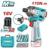 TOTAL LI-ION AKÜLÜ DARBELİ VİDALAMA 16V TIRLI16178E
