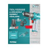 TOTAL Li-İon Akülü Darbeli Vidalama Type-C Şarjlı TIDLI122028 NMS HIRDAVAT