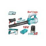 Total Lı-Ion Çift Akülü 16V Hava Üfleme Makinası Tablı168082e Yüksek Kalite Nms Hırdavat