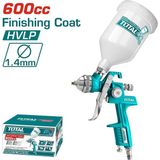 Total Orjinal Gerçek Kaliteli Profesyonel Üstten Depolu Hava Tabancası 1.4 mm 600 cc Depolu