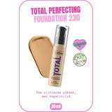 Total Perfecting Spf 15 Yoğun Kapatıcı Mat Bitişli Fondöten - 230 Medium Beige - Bej