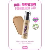 Total Perfecting Spf 15 Yoğun Kapatıcı Mat Bitişli Fondöten - 240 Honey Beige - Orta Bej