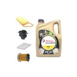 Total Peugeot 307 1.4 Dizel Yağ Bakım Seti + Quartz Ineo Ecs 5W-30 Partiküllü Motor Yağı 4 L