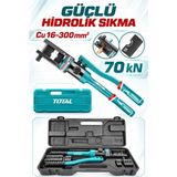 Total Profesyonel Hidrolik Kablo Pabuç Sıkma Pensesi – 70 Kn, 16–240 Mm², Full Kalıp Takımı Dahil