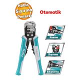 TOTAL Profesyonel Otomatik Kablo Sıyırma Pensesi Bilgisayarcı Network Elektrik Bağlantı Kablosu Soyma CVS