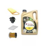 Total Quartz Ineo Ecs 5W-30 Partiküllü Motor Yağı 4 Lt+ Peugeot 207 1.4 Dizel Yağ Bakım Seti 5Li Set