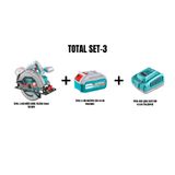 Total Set-3 (LI-ION AKÜLÜ DAİRE TESTERE TSLI1851+LI-ION BATARYA 20V 4.0 AH TFBLI2002+HIZLI ŞARJ ALETİ 20V 4.0 Ah TFCLI20411E)