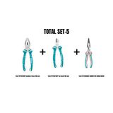 Total Set-5 (Kombine Pense 180 Mm+Yan Keski 180 Mm+160Mm Pro Karga Burun)