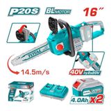 Total TGSLI 401682 40 V 8 A Akülü Zincirli Testere Hızar Ağaç Kesme Makinesi