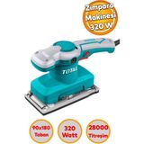 Total Titreşimli Zımpara Makinası 220 Volt Kablolu 320W Total TF1301826 Ahşap Duvar Yüzey Zımparala - 10 Kum