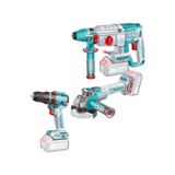 Total TOSLI241198E 3'lü Set Kırıcı Delici + Darbeli Matkap + Taşlama