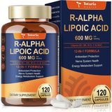 Totaria Healt R Alpha Lipoic Acid 600 mg With Nac – Ala Antioxidant Neuropathy - Nerve Health - Cell Energy – Anti-Aging Vegan 120 Kapsül - Aromasız