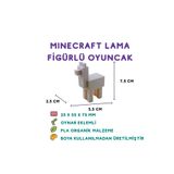 Totilina Minecraft Lama Figür - Minecraft Temalı 3D Mini Oyuncak