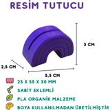 Totilina Mor Resimlik - 3D Dekoratif Çerçeve