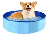 Totolee Köpek Havuzu, Taşınabilir Köpek Küveti, PVC Evcil Hayvan Yüzme Havuzu Kapalı Kum Çukuru Küçük Köpekler için Katlanabilir Top Çukuru Kullanılmış Kediler (24'' x 8')
