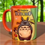 Totoro Tasarım Hediyelik Premium Porselen Çay-Kahve Kupası - Turuncu - 330 ml