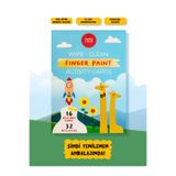 TOTS & FOLKS Wipe Clean Finger Paint Activity Cards - Silinebilir Parmak Boyası Kartları - Fingerprint Activities - Parmak Boyası Aktivitesi