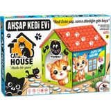 Totteriq Ahşap Kedi Evi (Demonte-Boyanabilir)