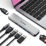 Totu MacBook USB C Hub Çoklu Bağlantı Noktalı Adaptör, Çift HDMI, 92W Güç Dağıtımı, 3 USB 3.0 Bağlantı Noktası, SD ve TF Kart Okuyucu, MacBook Pro 2016-2021, MacBook Air 2018 veya Sonrası için