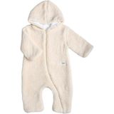 Totzee Bej Kapüşonlu Unisex Bebek Peluş Tulum - 0 - 3 Ay