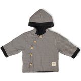 Totzee Diagonal Siyah & Beyaz Ekose Mini Unisex Bebek Mont - 0 - 3 Ay