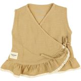 Totzee Kumsal Beji Müslin Sıfır Kol Kız Bebek Kimono Elbise - 3 - 6 Ay