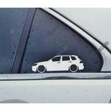 Touareg 2nd Kelebek Cam Oto Sticker 17 CM 2 Adet