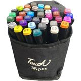 Touch 36'lı Çift Taraflı Alkol Bazlı Marker Kalem Seti - Grafik Tasarım ve Illüstrasyon Kalemi