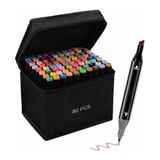 Touch 80 Adet Iki Uçlu Touch Marker Art Mimari Tasarım Keçeli Kalem Seti Çanta Taşınabilir Ithal Ürün