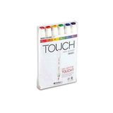 Touch Brush Marker MAIN Color 6'lı Set