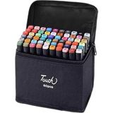 Touch Çift Uçlu Marker Kalem 60'lı Çantalı (Standsız)