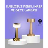 Touch Gece Lambası – Dokunmatik Kontrol, Kablosuz Kullanım, Metal Gövde Mir33825879