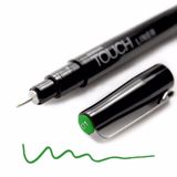 Touch Liner 0,1 mm Deep Green Renkli Çizim Kalemi