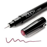 TOUCH LINER TEKNİK ÇİZİM KALEMİ 0.1MM KOYU KIRMIZI