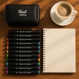 Touch Marker Marker Kalem seti 12'li Touch Marka 12'li Set